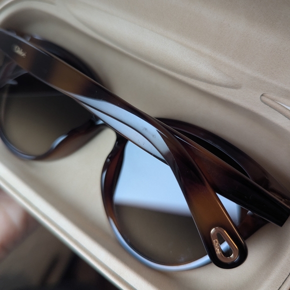 Chloe Havana Cat Eye Sunglasses Brown CE767S 54▪︎17 140 - Picture 5 of 7